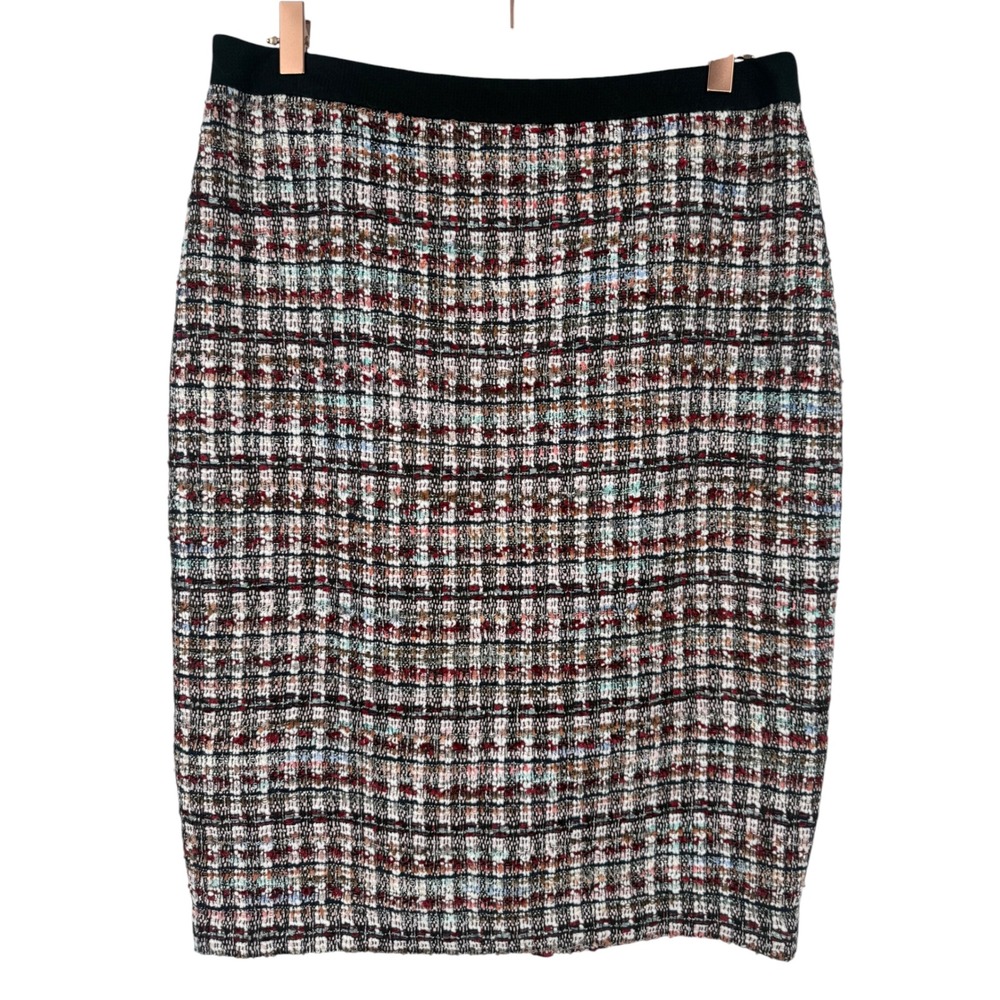 NWT Talbots Womens Tweed Pencil Skirt Black Multi Size 8 Old Money Preppy Career - Picture 13 of 14